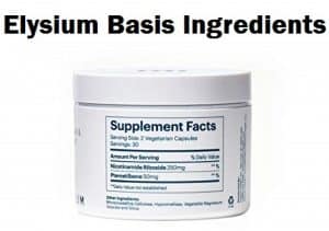 Elysium Basis supplement Ingredients