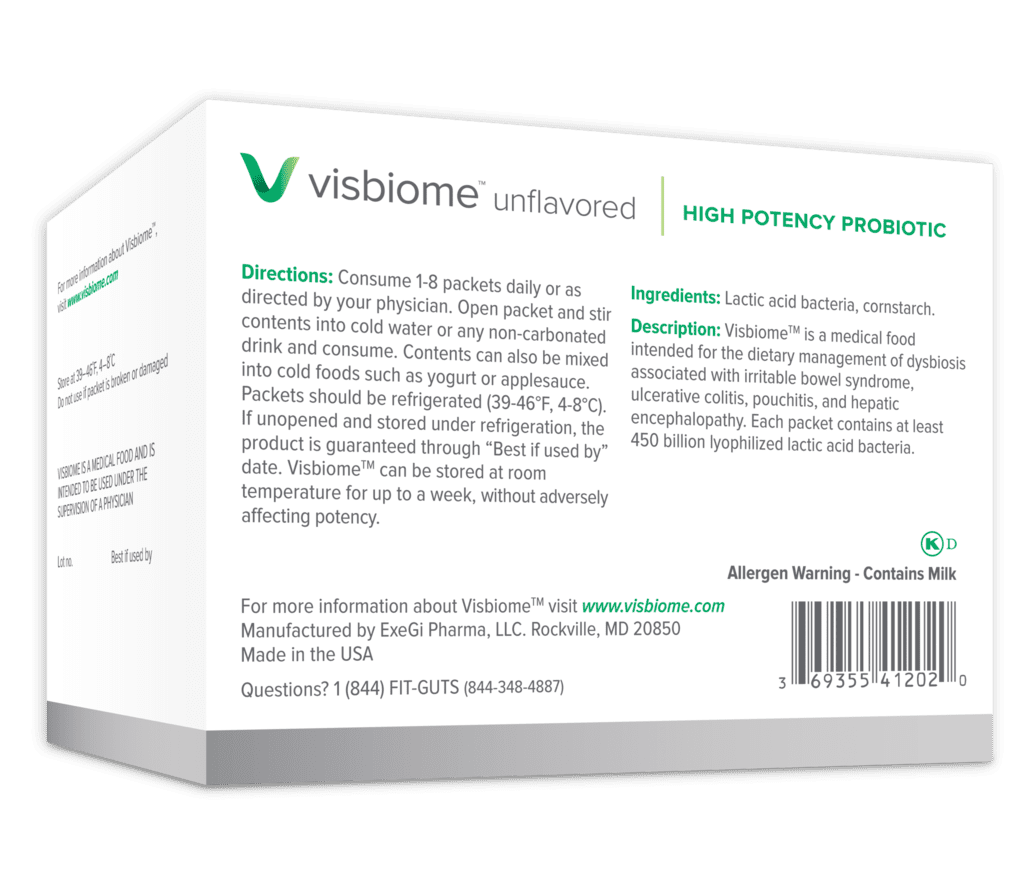 Visbiome Unflavored Powder Probiotic VSL