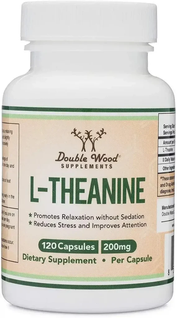 Double Wood Supplements L-Theanine Capsules